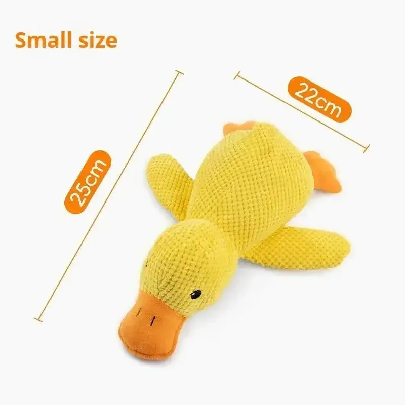 Squeaky Plush Duck Dog Toy - Image 2